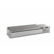 Opzetvitrine RVS deksel 1/3 GN x 5