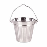 GenWare presentatie emmertje geribbeld Ø9,5cm 9cm(h)  doos à 68