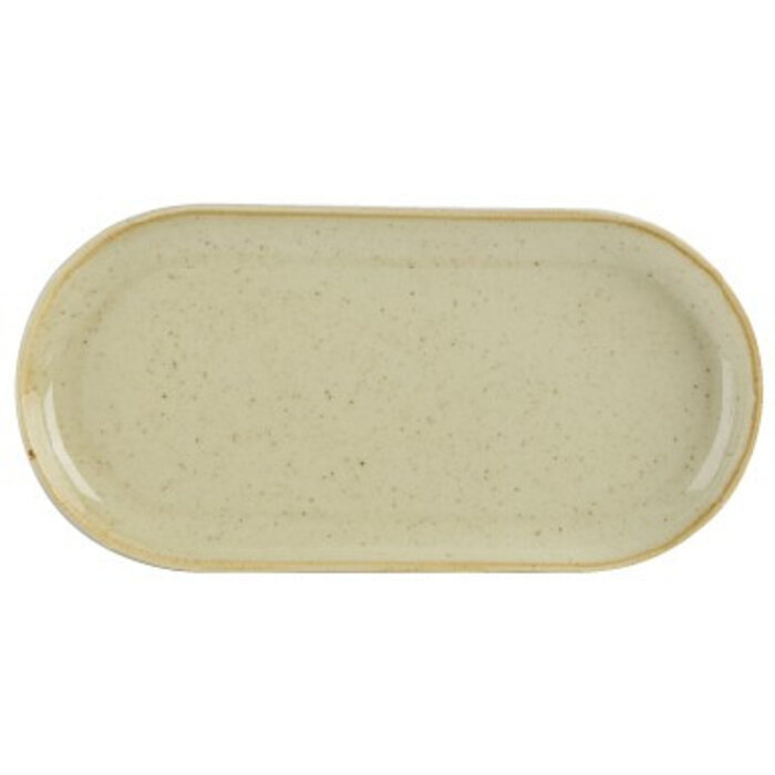 Porcelite Wheat smal ovaal bord 30x15cm doos à 6