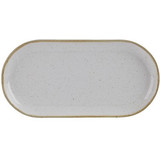 Smal ovaal bord Stone 30 cm – per 6 stuks