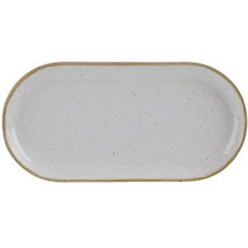 Smal ovaal bord Stone 30 cm – per 6 stuks