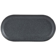 Porcelite Graphite smal ovaal bord 30x15cm doos à 6