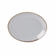 Porcelite Stone ovaal bord 30,5x23,5cm doos à 6