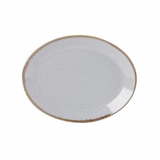 Porcelite Stone ovaal bord 30,5x23,5cm doos à 6
