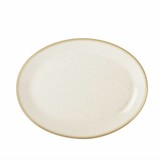 Porcelite Oatmeal ovaal bord 30,5x23,5cm doos à 6