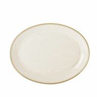 Porcelite Oatmeal ovaal bord 30,5x23,5cm doos à 6