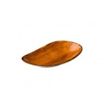 Jersey rechthoekig bord oranje 20,5 cm – per 6 stuks