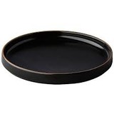 Japan bord zwart 20 cm – per 6 stuks