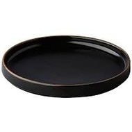 Japan bord zwart 20 cm – per 6 stuks