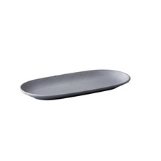 Tinto serveerbord ovaal mat grijs 30 x 15 cm – per 6 stuks