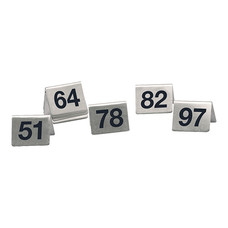 Tafelnummer set (51~100) – roestvrijstaal