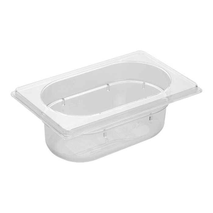 CaterChef Bak gastronorm GN1/9 065 mm – Transparant