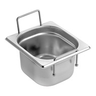 GN bak rvs m/verzonken grepen 1/6-100 GN bak rvs m/verzonken grepen 1/6-100