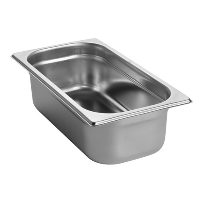 CaterChef (niet ster) Bak gastronorm GN1/3  100 mm – 3,500 l – roestvrijstaal 18/08
