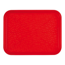 Dienblad polypropyleen 345x265mm rood