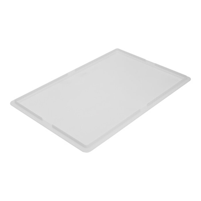 EMGA Deksel pizzabol stapelbak – polyetheen (PE) – wit