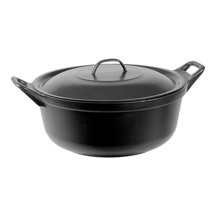 Braadpan gietijzer Ø36cm zwart