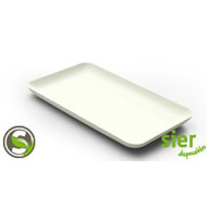 Bagastro bord rechthoekig 20x12x1,5(h)cm krimp à 40 stuks Bagastro bord rechthoekig 20x12x1,5(h)cm krimp à 40 stuks