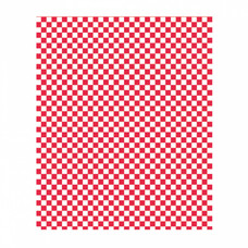 Vetvrij papier rood/wit geblokt
