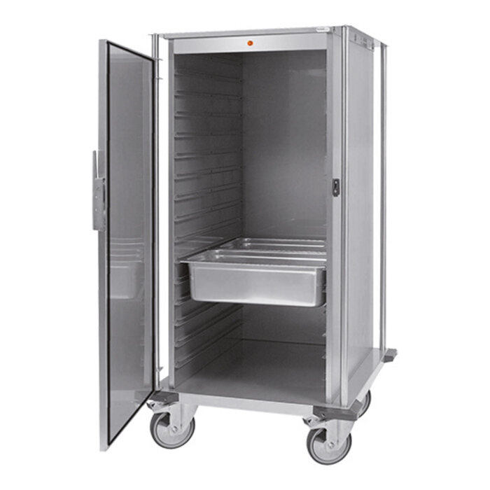 Warmhoudwagen 2/1 gastronorm 10 regalen 109(H)77x88cm