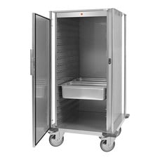 Warmhoudwagen 2/1 gastronorm 16 regalen 157(H)77x88cm