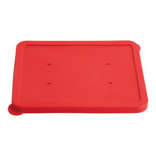 Deksel bord rood siliconen 23x17,5cm