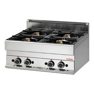 Modular gaskooktoestel 4 branders propaan28(H)x70x65cm Modular gaskooktoestel 4 branders propaan28(H)x70x65cm