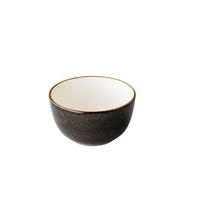 Q Jersey kom donkerbruin Ø13cm H7,5cm doos à 6
