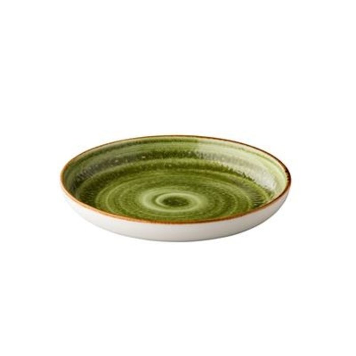 Q AUTHENTIC Jersey bord rond diep groen 23,5 cm – per 6 stuks