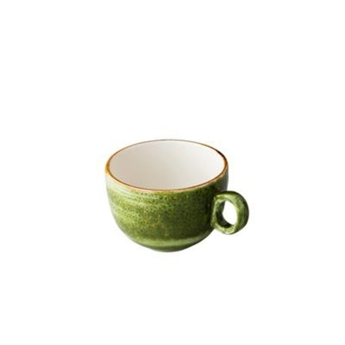 Q AUTHENTIC Jersey koffiekop stapelbaar groen 160 ml – per 6 stuks