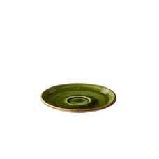 Jersey espresso schotel groen 13 cm – per 6 stuks