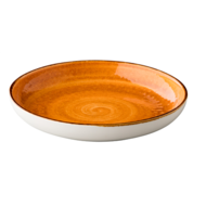 Jersey bord rond diep oranje 26,5 cm – per 12 stuks