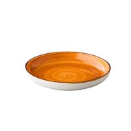 Jersey diep rond bord oranje 23,5 cm – per 6 stuks