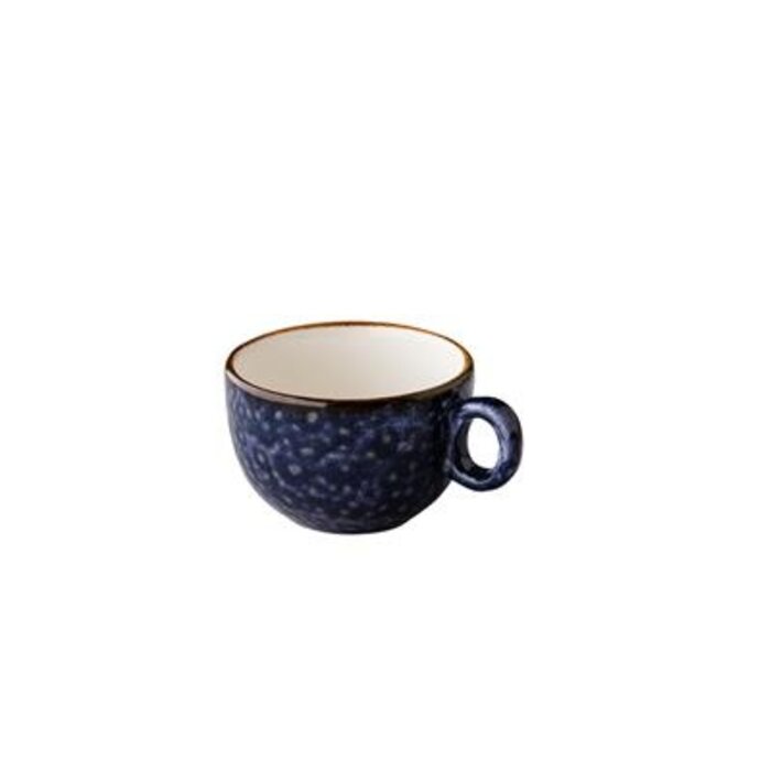 Q AUTHENTIC Jersey cappuccino kop stapelbaar blauw 200 ml – per 6 stuks