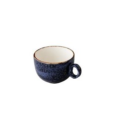 Jersey koffiekop stapelbaar blauw 160 ml – per 6 stuks