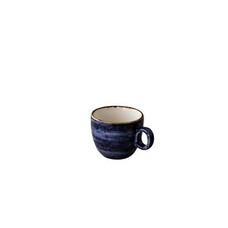 Jersey espressokop stapelbaar blauw 80 ml – per 6 stuks