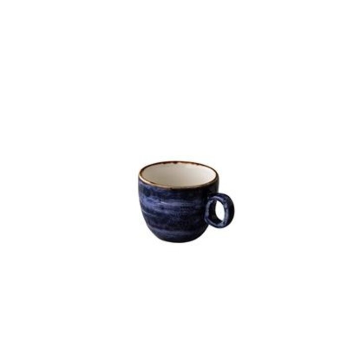Q AUTHENTIC Jersey espressokop stapelbaar blauw 80 ml – per 6 stuks