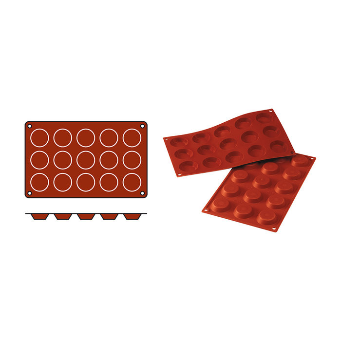 Silikomart Bakvorm Tartelettas-Mini – 0,020 l – siliconenrubber (VMQ)