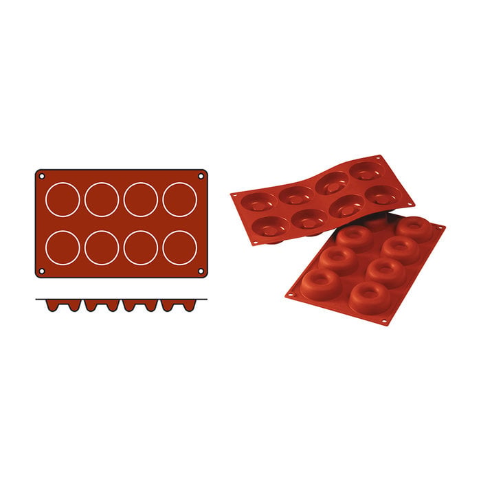Silikomart Bakvorm Savarin-Medium – 0,050 l – siliconenrubber (VMQ)