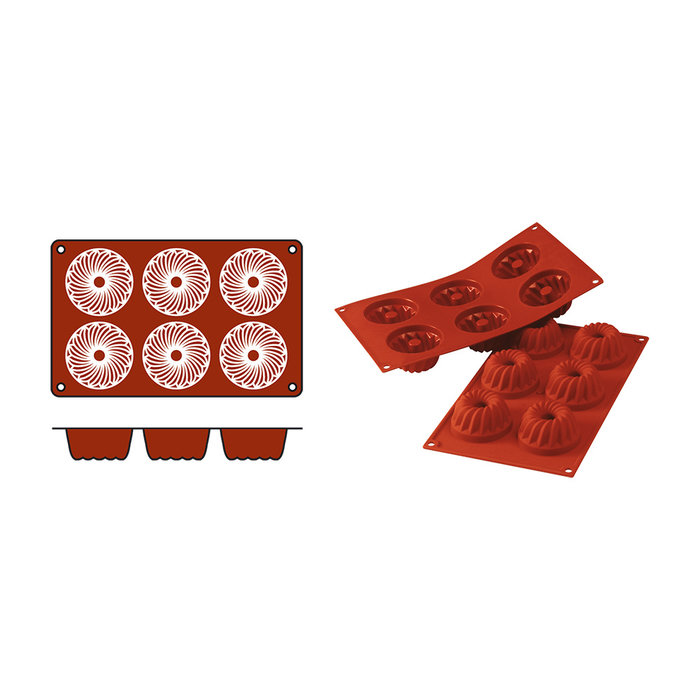 Silikomart Bakvorm Gugelhupf – 0,080 l – siliconenrubber (VMQ)
