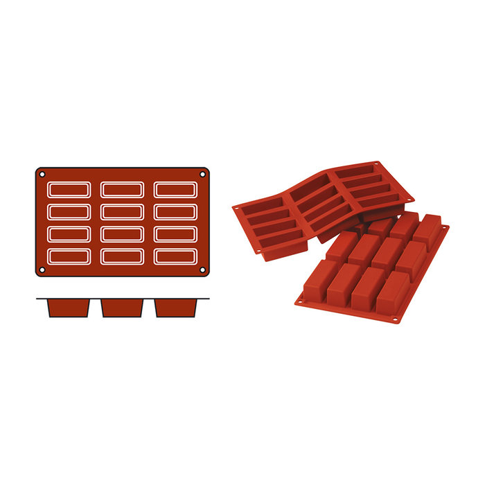 Silikomart Bakvorm Cakes – 0,070 l – siliconenrubber (VMQ)