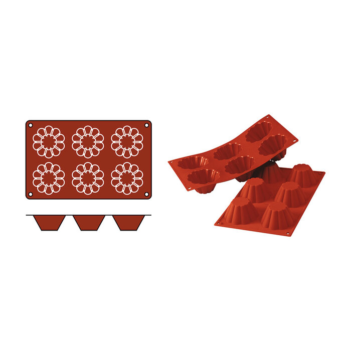 Silikomart Bakvorm Briochette – 0,110 l – siliconenrubber (VMQ)