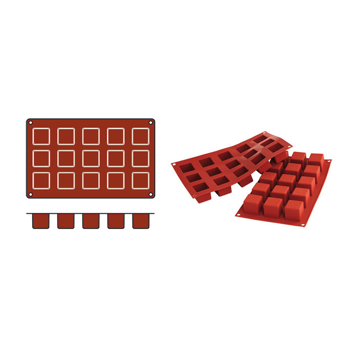 Silikomart Bakvorm Cubes-Mini – 0,042 l – siliconenrubber (VMQ)