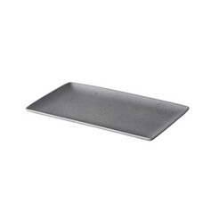 Q Authentic Tinto rechthoekig bord mat grijs 19x33,5cm doos à 6