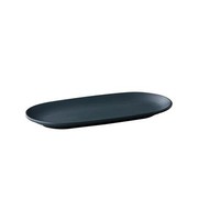 Q Authentic Tinto serveerbord ovaal mat donkergrijs Ø30x15cm doos à 6