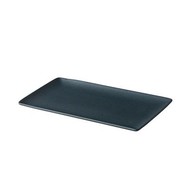 Q Authentic Tinto rechthoekig bord mat donkergrijs 19x33,5cm doos à 6