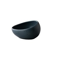 Q Authentic Tinto kom schuin M mat donkergrijs Ø10x3,6/6,7cm doos à 6