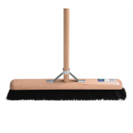 Bezem zacht haar 50cm m/steel hout 1400mm en steelklem