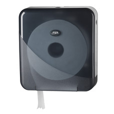 Euro pearl zwart maxi jumbo toiletrolhouder t.b.v. rol  max. Ø29cm