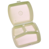 Menubox EPS 3 vaks 24x21x7,0(h)cm beige doos à 200 stuks